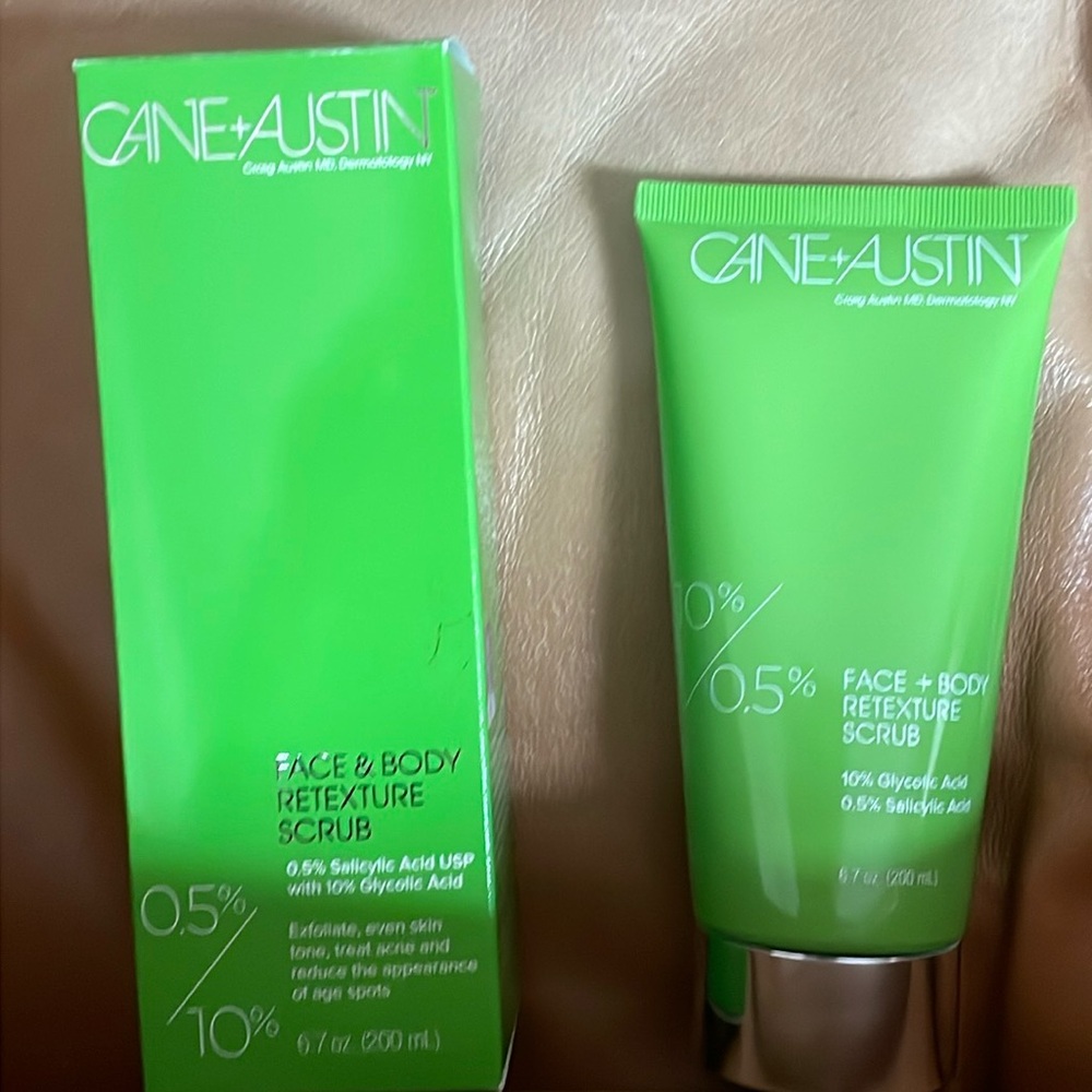 Cane + Austin brand new Face & Body Retexture Scrub
